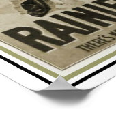 Poster publicitaire de la bière Seattle Ranier 13  (Coin)