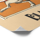 Poster publicitaire vintage Black Cat (Coin)