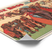 Poster publicitaire vintage Circus (Coin)