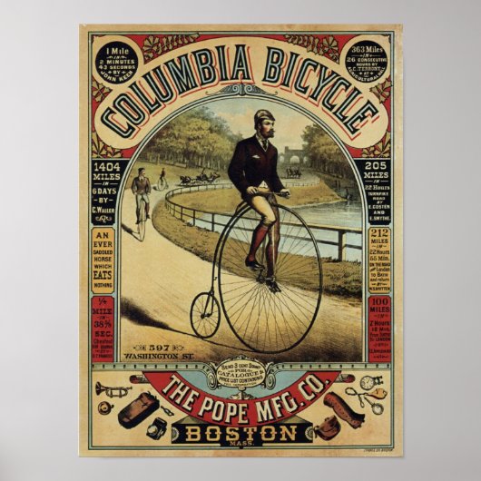 Poster publicitaire vintage Circus (Devant)