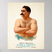 Poster publicitaire vintage John L. Sullivan (Devant)