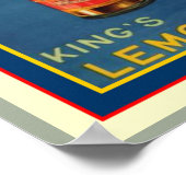Poster publicitaire vintage King's Lemonade 11,5 x (Coin)