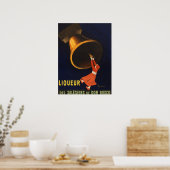 Poster publicitaire vintage Liqueur (Cuisine)