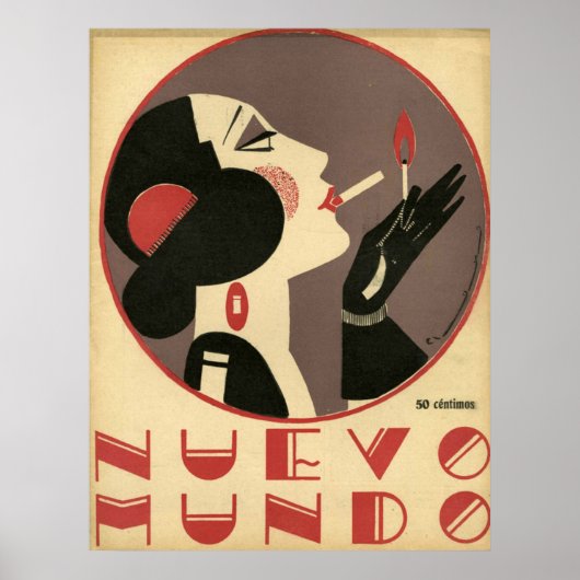 Poster publicitaire Vintage Nuevo Mundo (Devant)
