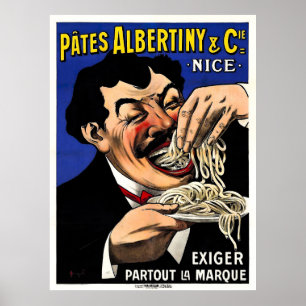 Poster publicitaire vintage Pasta