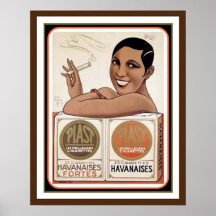 Poster publicitaire vintage Piast Havanaises 12 x 