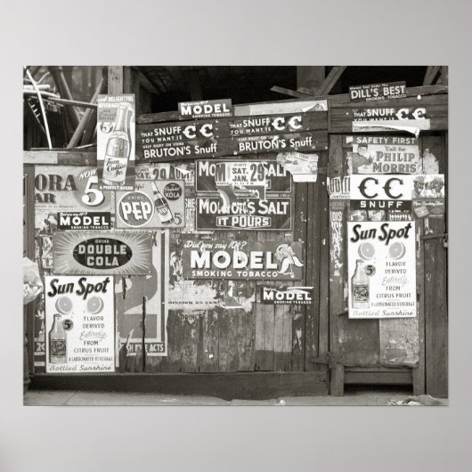 Poster Publicité ancienne, 1938 (Devant)