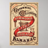 Poster Publicité ancienne pour régulateur hépatique (Devant)