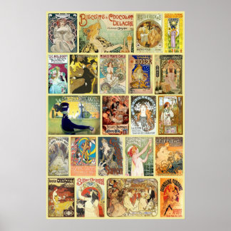Poster Publicité Art Nouveau vintage