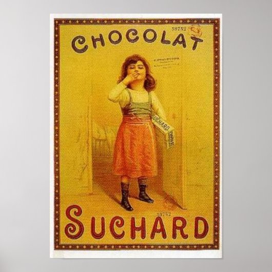 Poster Publicité au chocolat Suchard Vintage (Devant)