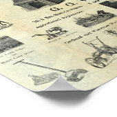 Poster Publicité avec plan du guide (Coin)