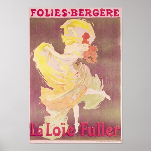Poster Publicité d'affiche Loie Fuller (Devant)