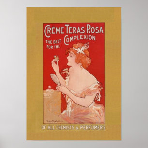 Poster Publicité de beauté vintage