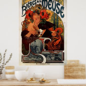 Poster Publicité de bière Alphons Mucha (Cuisine)