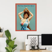 Poster Publicité de bière Vintage personnalisable (Bureau à domicile)