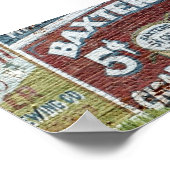 Poster Publicité de cigare Baxter (Coin)