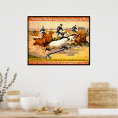 Poster Publicité de cirque allemand Vintage 1900 (Cuisine)