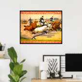 Poster Publicité de cirque allemand Vintage 1900 (Bureau à domicile)