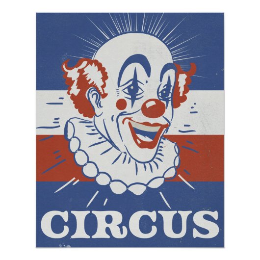 Poster Publicité de cirque vintage (Devant)