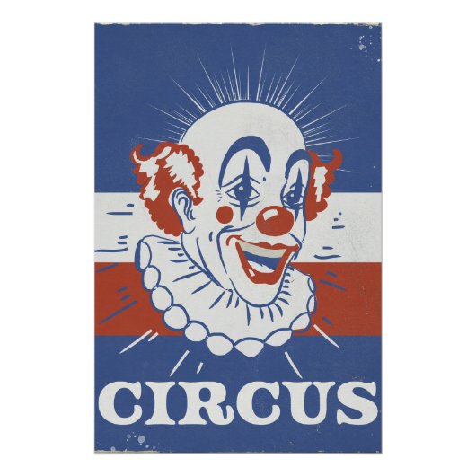 Poster Publicité de cirque vintage (Devant)