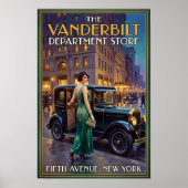 Poster Publicité de mode vintage des années 1920 (Devant)