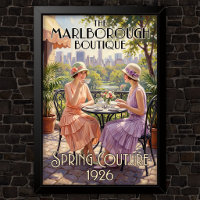 Publicité de mode vintage des années 1920