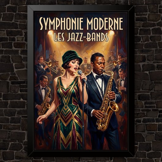 Poster Publicité de mode vintage des années 1920