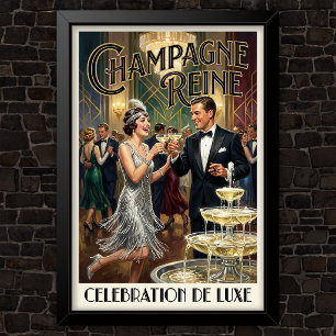 Poster Publicité de mode vintage des années 1920