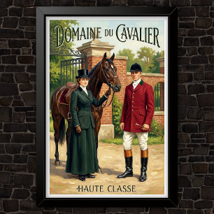 Poster Publicité de mode vintage des années 1920