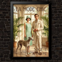 Publicité de mode vintage des années 1920