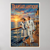 Poster Publicité de mode vintage des années 1920 (Devant)