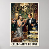 Poster Publicité de mode vintage des années 1920 (Devant)