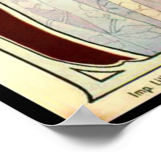 Poster Publicité de parfum 1897 (Coin)