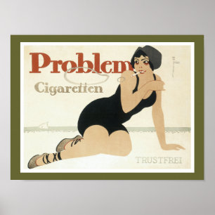 Poster Publicité de Problem Cigaretten