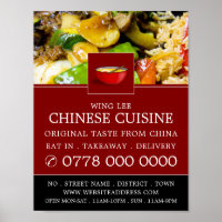 Publicité de restaurant chinois