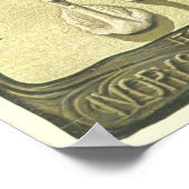 Poster Publicité de savon avec 2 cygnes (Coin)