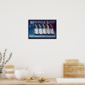 Poster Publicité de savon coloré (Cuisine)