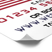 Poster Publicité de taxi de pavillon américain (Coin)