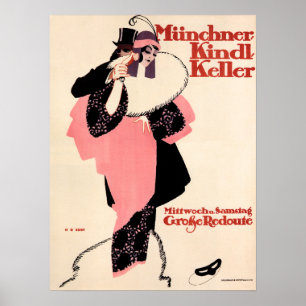 Poster Publicité du grand magasin de Munich Hans Rudi Erd