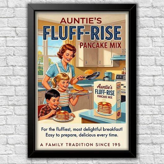 Poster Publicité emblématique des années 1960