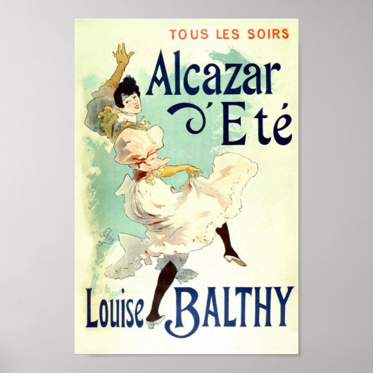 Poster Publicité française vintage Louise Balthy (Devant)