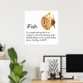 Poster Publicité IFish (Bureau à domicile)
