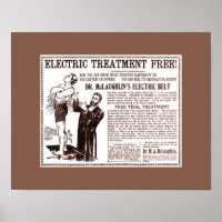Publicité Médicale vintage : Ceinture électrique d