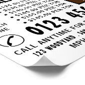 Poster Publicité moderne Gras, Bois/Bois/Jardin De Bois (Coin)