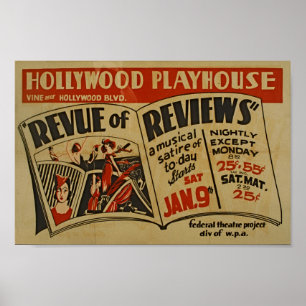 Poster Publicité musicale vintage