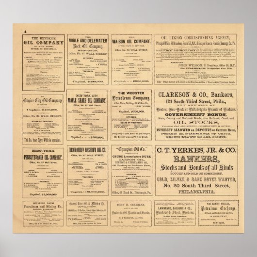 Poster Publicité pétrolière (Devant)