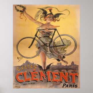 Poster Publicité pour bicyclette française 1898
