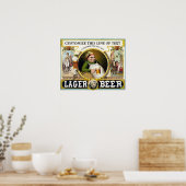 Poster Publicité pour bière 1879 (Cuisine)