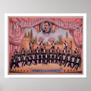 Poster Publicité pour 'des troubadours de Famous d'I.W.
