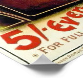 Poster Publicité pour excursion ferroviaire vintage (Coin)